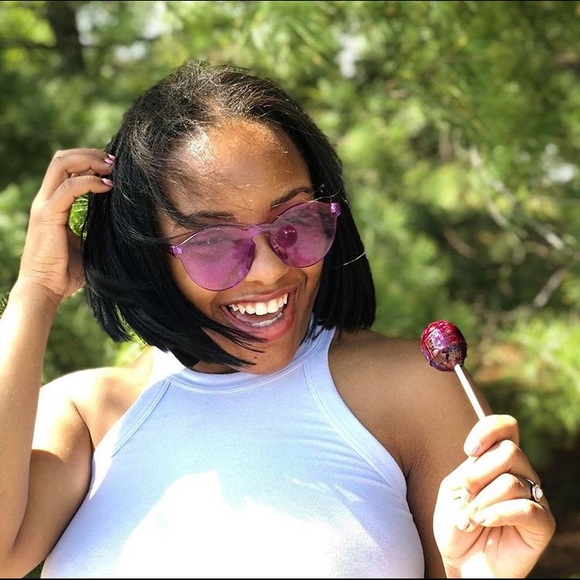 purple tinted glasses